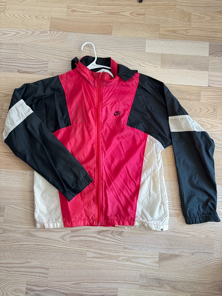 Nike Fushia, Black & Cream Colorblock Track Jacket